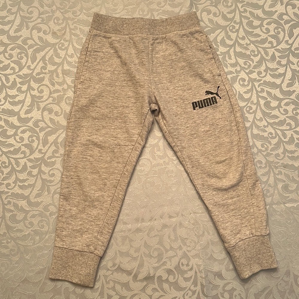 Puma Boys Sweatpants Gray Size 5